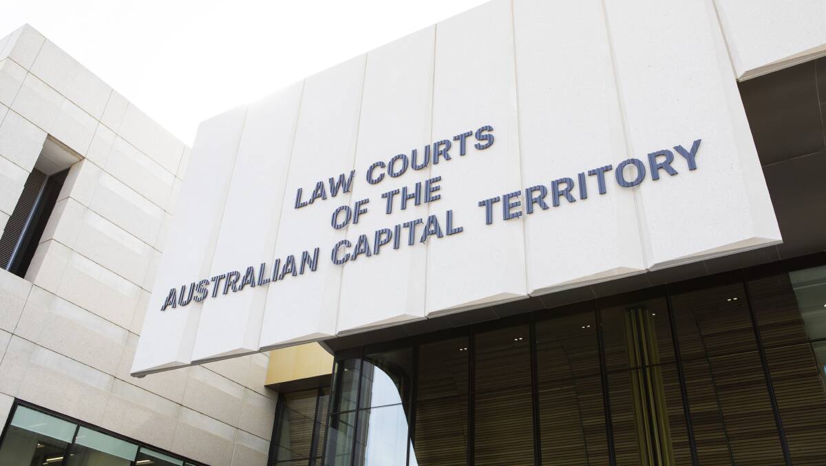 The entrance to the ACT courts, where Robert Smith is on trial. Picture: Jamila Toderas