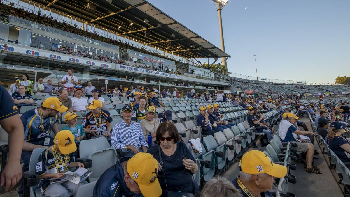 The Brumbies are hoping for a bumper crowd on Sunday. Picture: Sitthixay Ditthavong