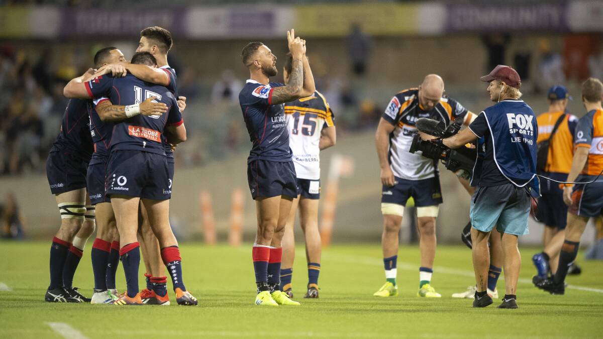 The Rebels have beaten the Brumbies in their past four Super Rugby meetings. Picture: Sitthixay Ditthavong