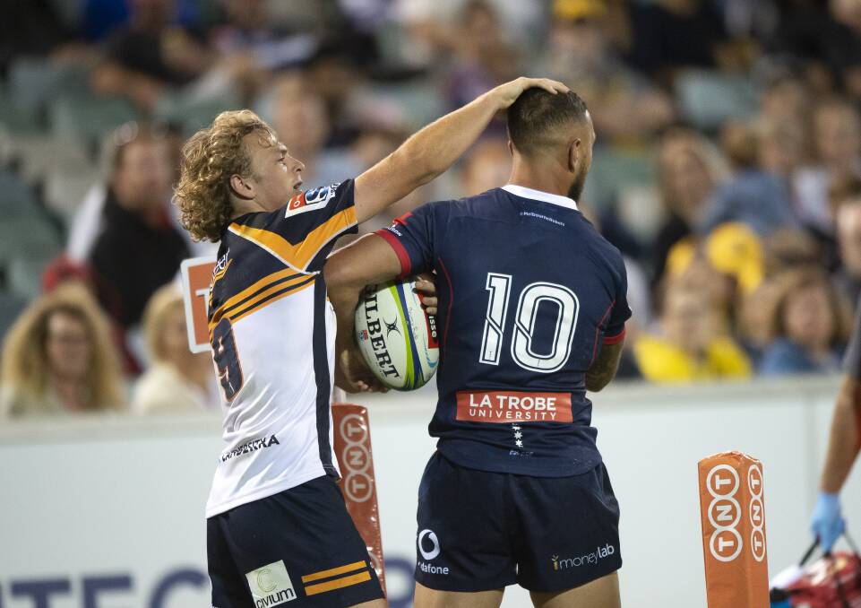 There's always extra feeling in the Brumbies-Rebels battles. Picture: Sitthixay Ditthavong