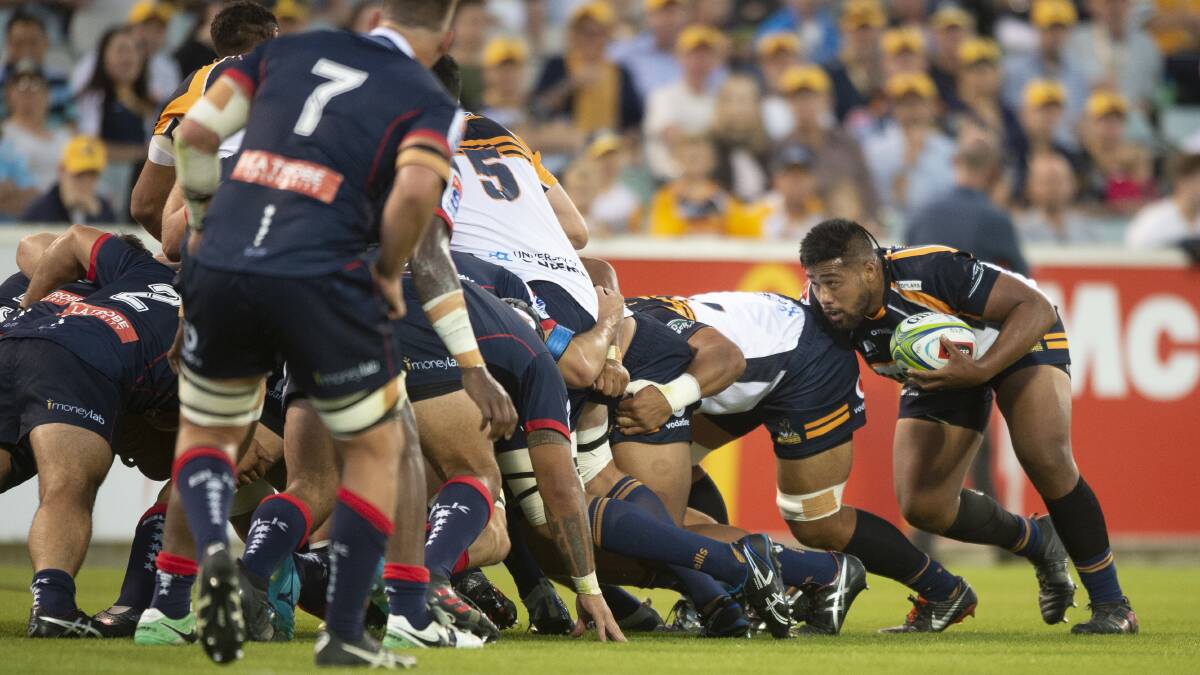 The Brumbies are one of the best exponent's of the rolling maul in Super Rugby. Picture: Sitthixay Ditthavong