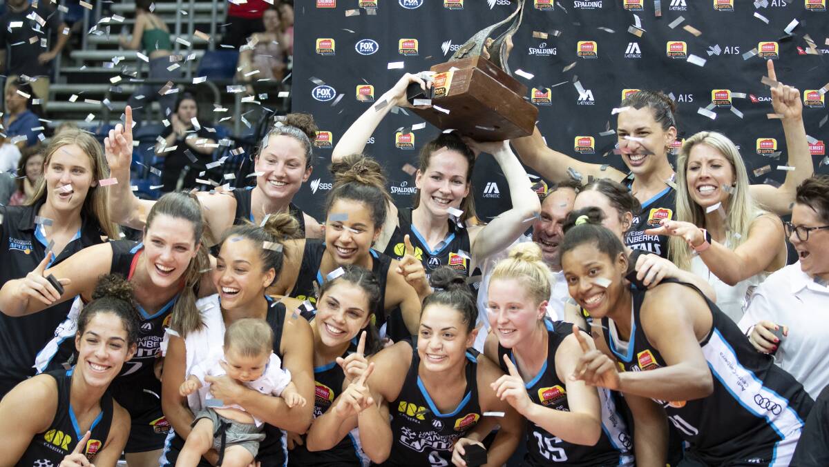 The Canberra Capitals are looking to defend the WNBL title. Picture: Sitthixay Ditthavong