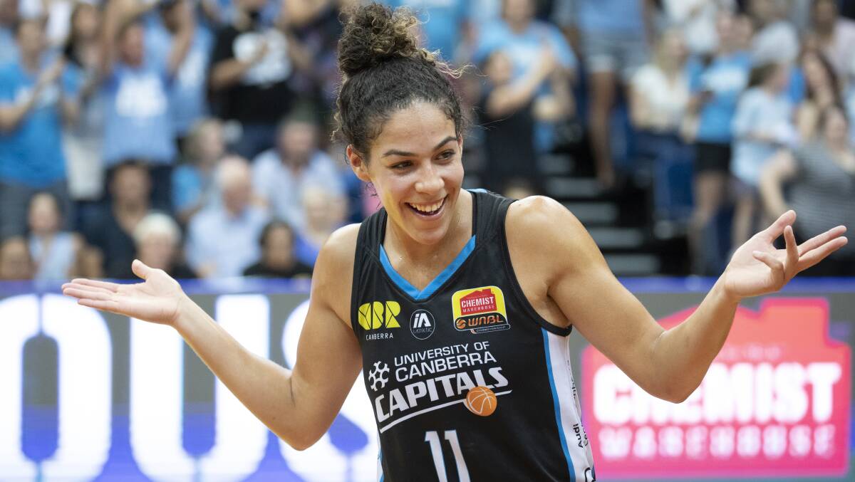 Capitals fans are desperate to see Kia Nurse make it rain. Picture: Sitthixay Ditthavong