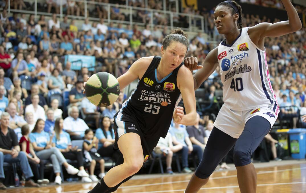 Kelsey Griffin is set to be fit for round one of the WNBL season with the Capitals opening their campaign at the AIS Arena. Picture: Sitthixay Ditthavong