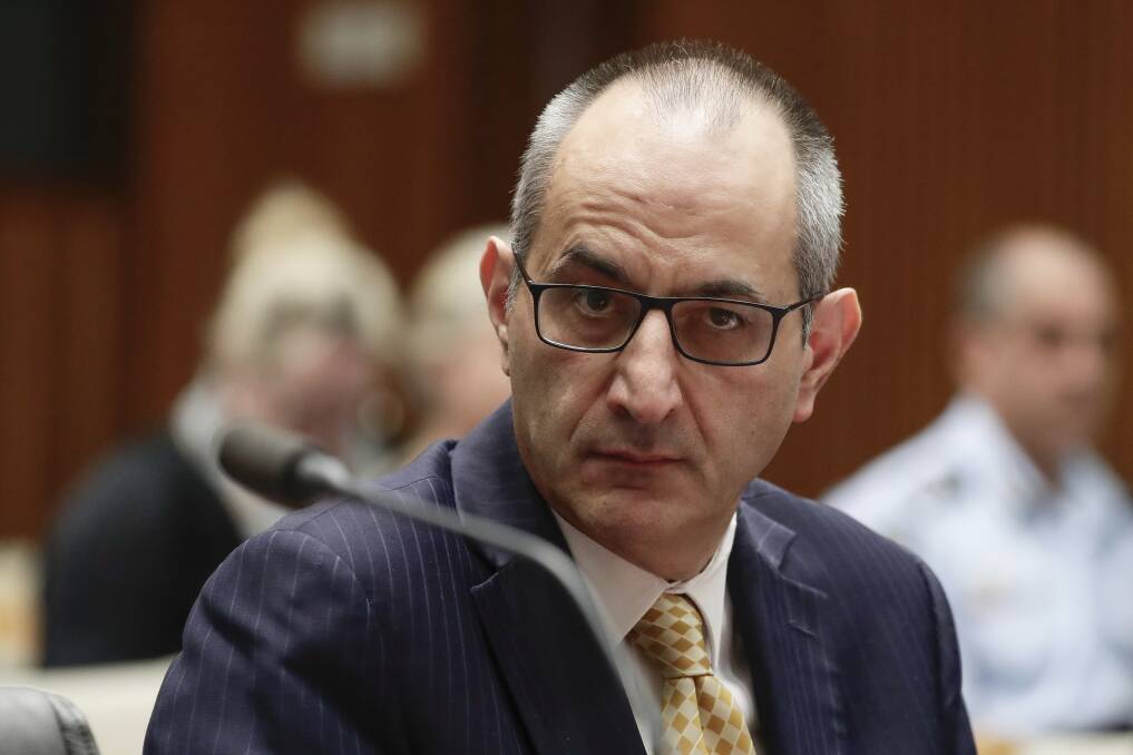 Home Affairs boss Michael Pezzullo, who has been reappointed to the role, while Chris Moraitis has been reappointed to the Attorney-General's Department. Picture: Alex Ellinghausen