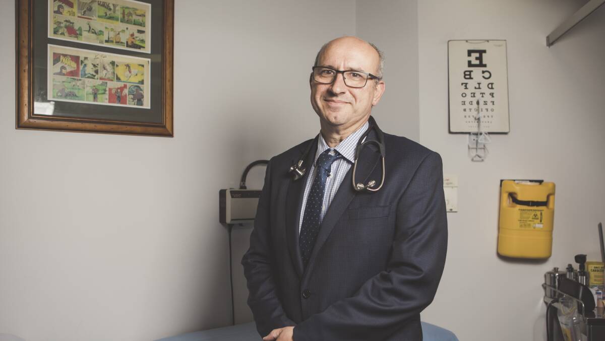 Australian Medical Association ACT president Dr Antonio Di Dio. Picture: Jamila Toderas