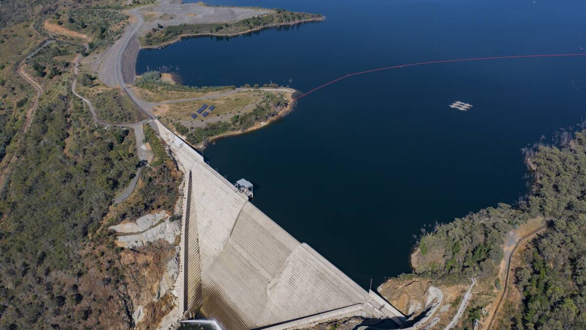 The Cotter Dam, Canberra's last source of drinking water. Picture: Supplied