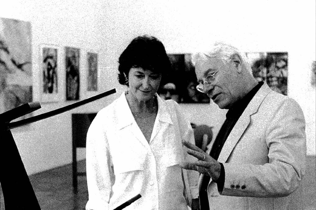 Then-senator Susan Ryan with the director of the Canberra School of Art, Udo Sellback, in 1984. Picture: Richard Briggs