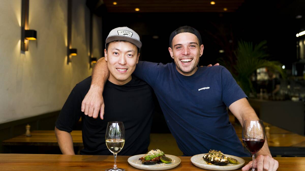 Co-owner and chef Sungyeol Son and co-owner Anthony Iannelli at Terra. Picture: Dion Georgopoulos