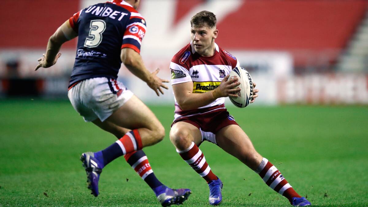 Wigan half George Williams is the latest in a growing list of English recruits in Canberra. Picture: Martin Rickett/PA Wire