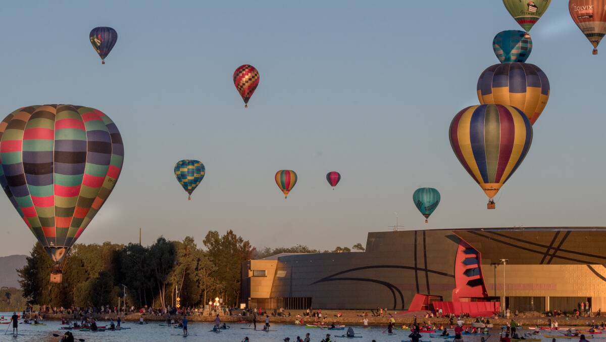 The balloon spectacular will once again feature on Canberra Day. Picture: Karleen Minney