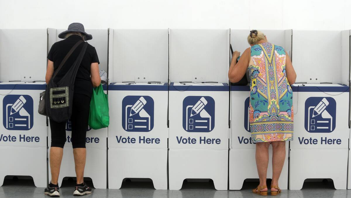 Suddenly, teeming millions of Australians are taking the opportunity to cast their federal election votes before the May 18 election day. Picture: Robert Peet
