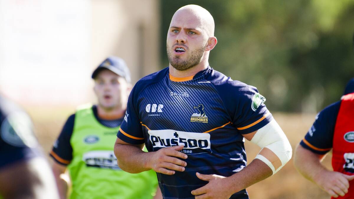 Brumbies forward Lachlan McCaffrey is open to a domestic competition. Picture: Jamila Toderas