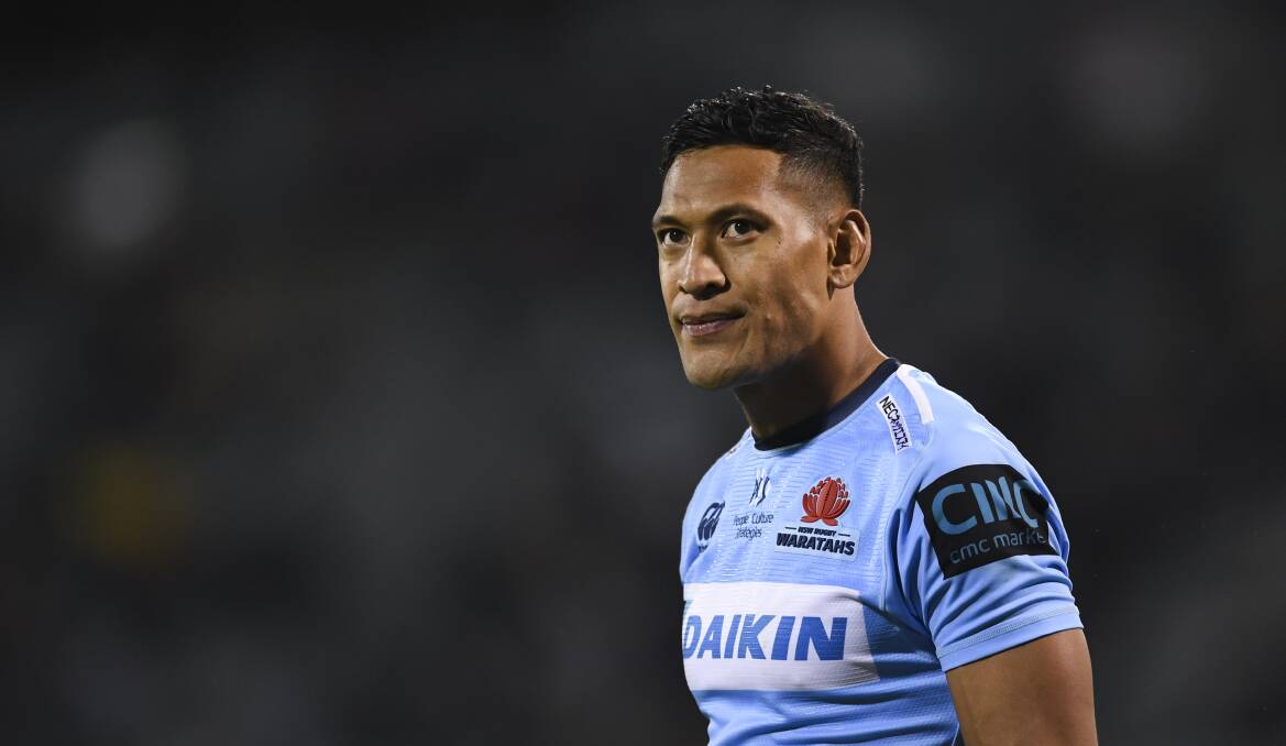 Rugby union star Israel Folau has been criticised over his anti-gay social media posts. Photo: AAP