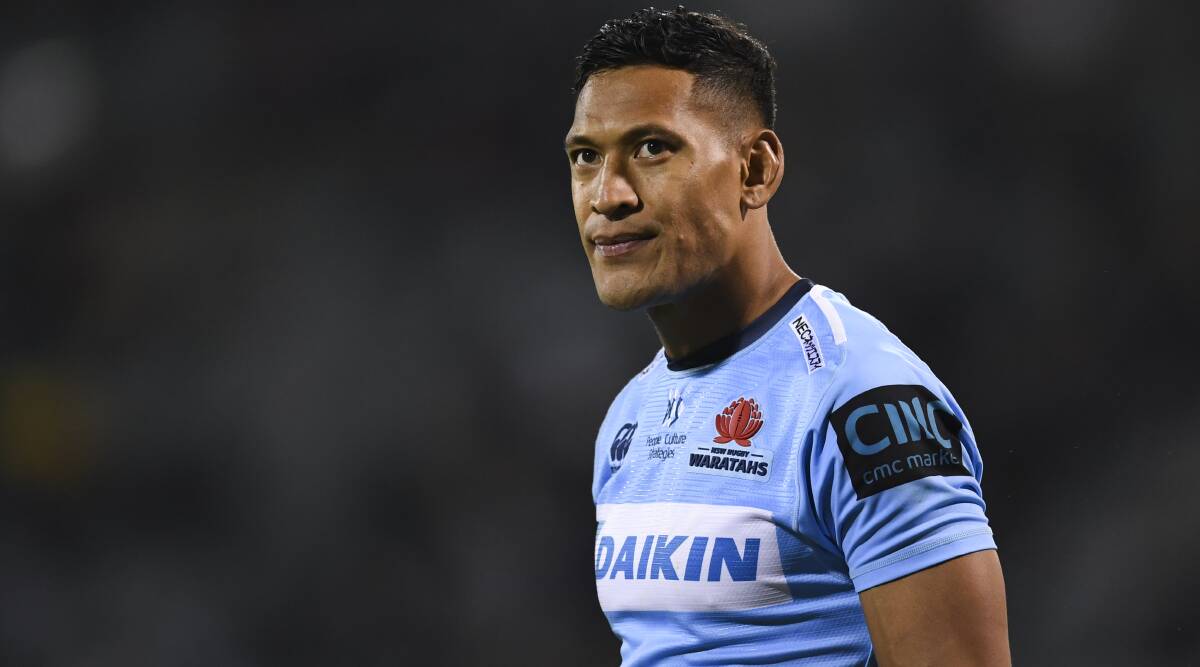 Israel Folau has reportedly fallen out with long-time manager Isaac Moses. Picture: AAP
