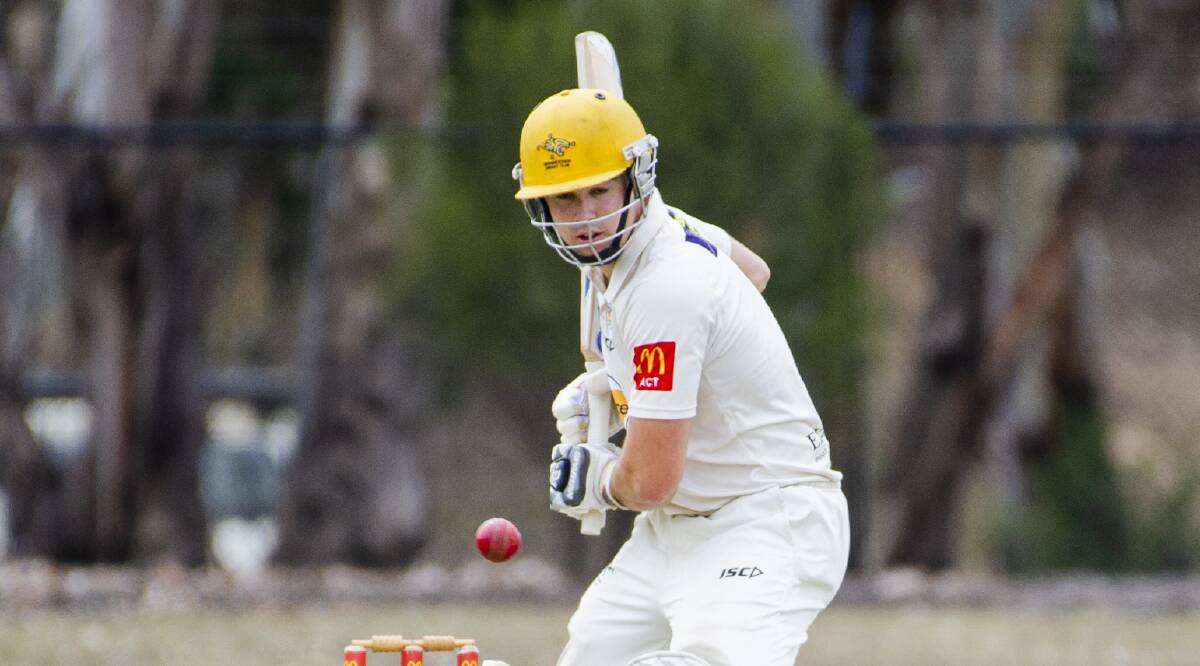 Ginninderra captain Rhys Healy in action. Picture: Jamila Toderas