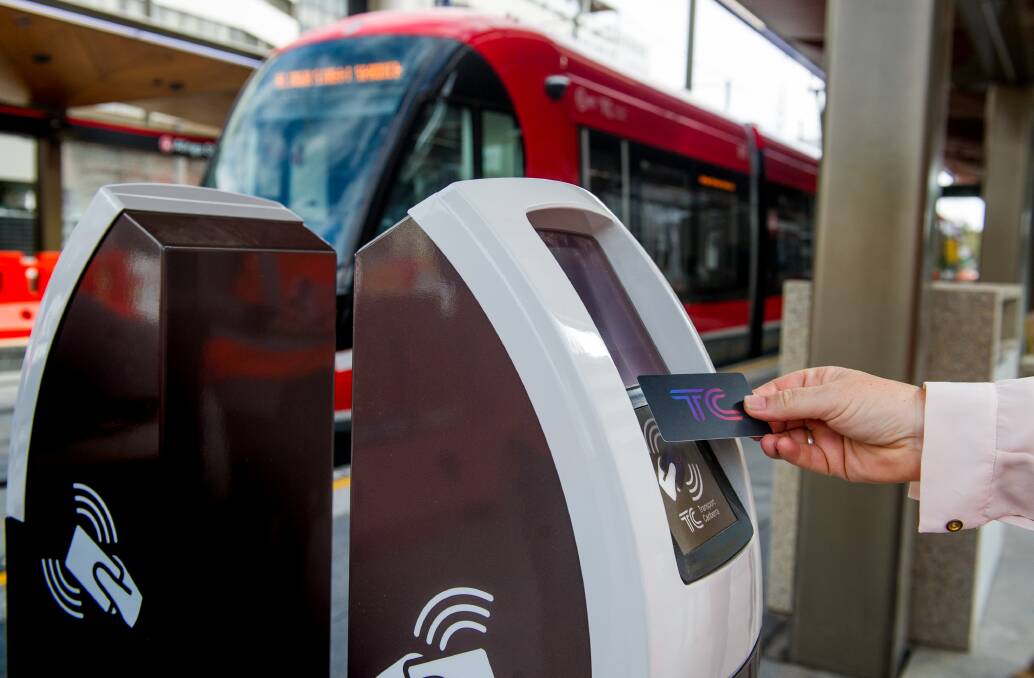 Passengers could soon be able to use credit cards to tap on and tap off public transport, instead of a MyWay card. Picture: Elesa Kurtz