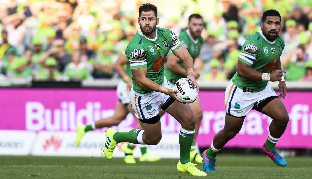 Aidan Sezer came up with three clutch kicks against the Sharks. Picture: Dion Georgopoulos