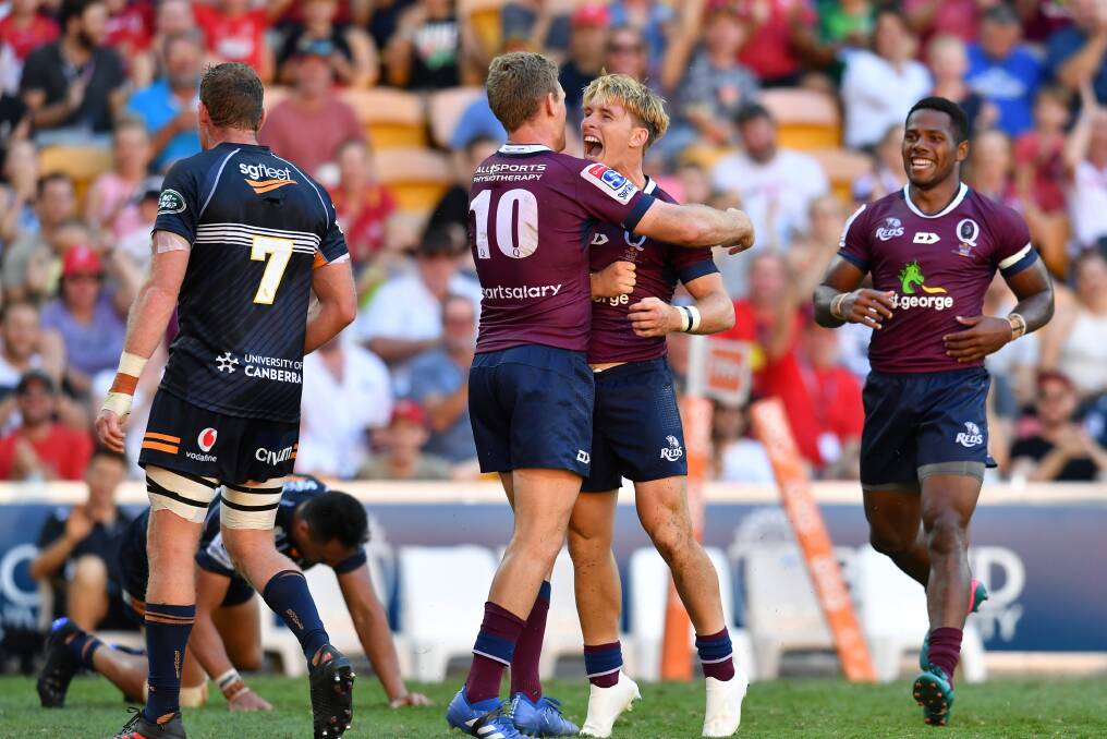 The Reds demolished the Brumbies at Suncorp Stadium. Picture: AAP