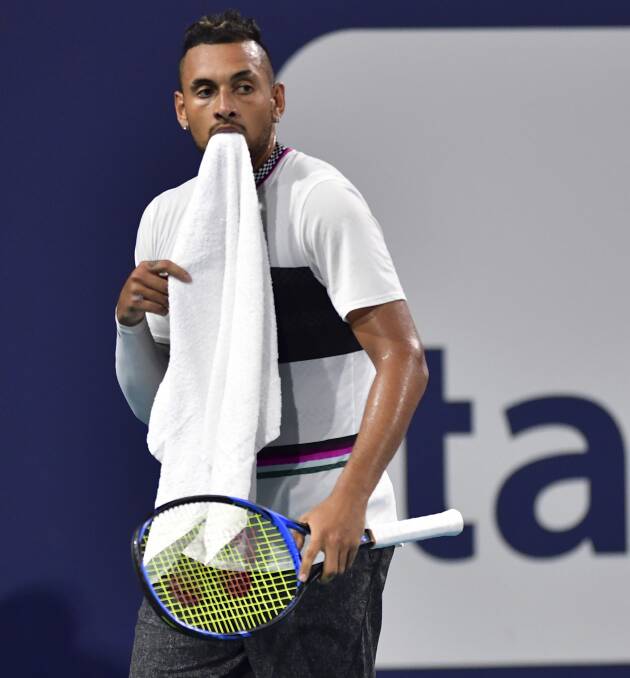 Nick Kyrgios is a box office drawcard despite not living up to his ability. Picture: AP