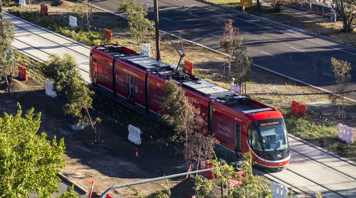 Canberra's new integrated public transport network begins soon, and includes the new tram. Photo: Jamila Toderas