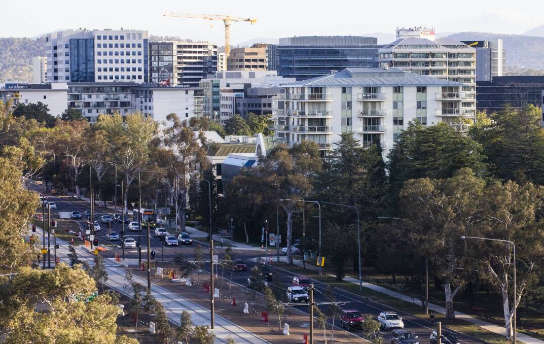Northbourne Avenue, a fast-developing part of Canberra. Photo: Jamila Toderas