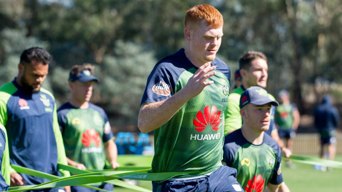 Canberra Raiders rising star Corey Horsburgh will get minutes in NSW Cup. Photo Elesa Kurtz