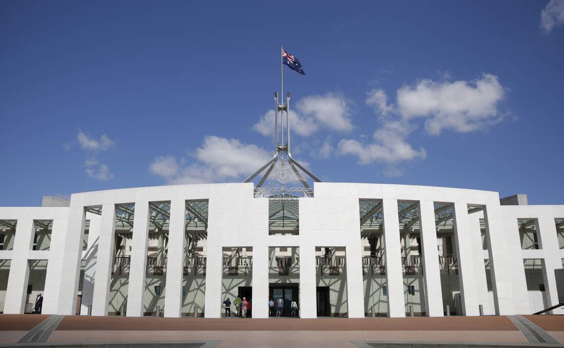 Parliament House's iconic design is perhaps what Canberra is best known for around the world. Picture: Alex Ellinghausen