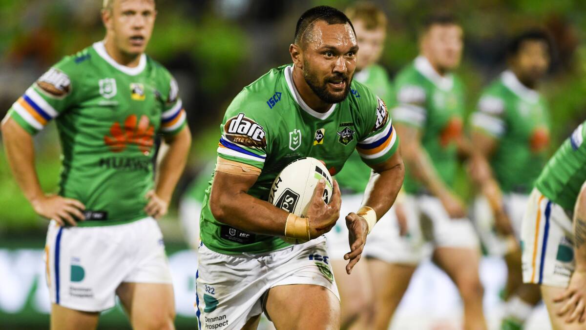 The Raiders want to have Jordan Rapana back. Picture: Dion Georgopoulos