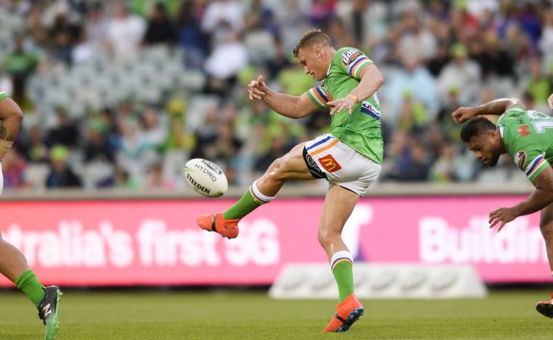Wighton has been working hard on his kicking game. Photo: AAP Image/Rohan Thomson