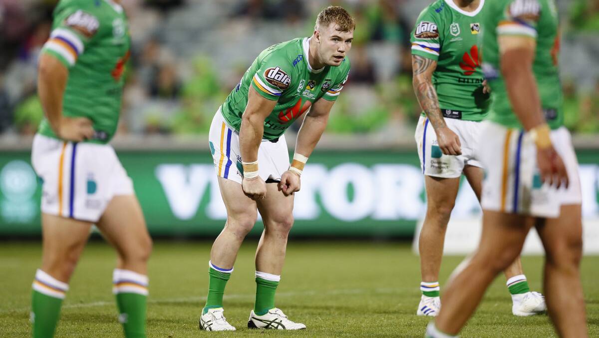 Hudson Young is not taking a backward step. Picture: NRL Photos