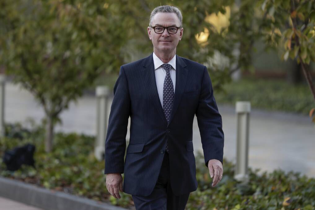 Former defence minister Christopher Pyne has announced he will now work for Ernst and Young. Picture: Alex Ellinghausen