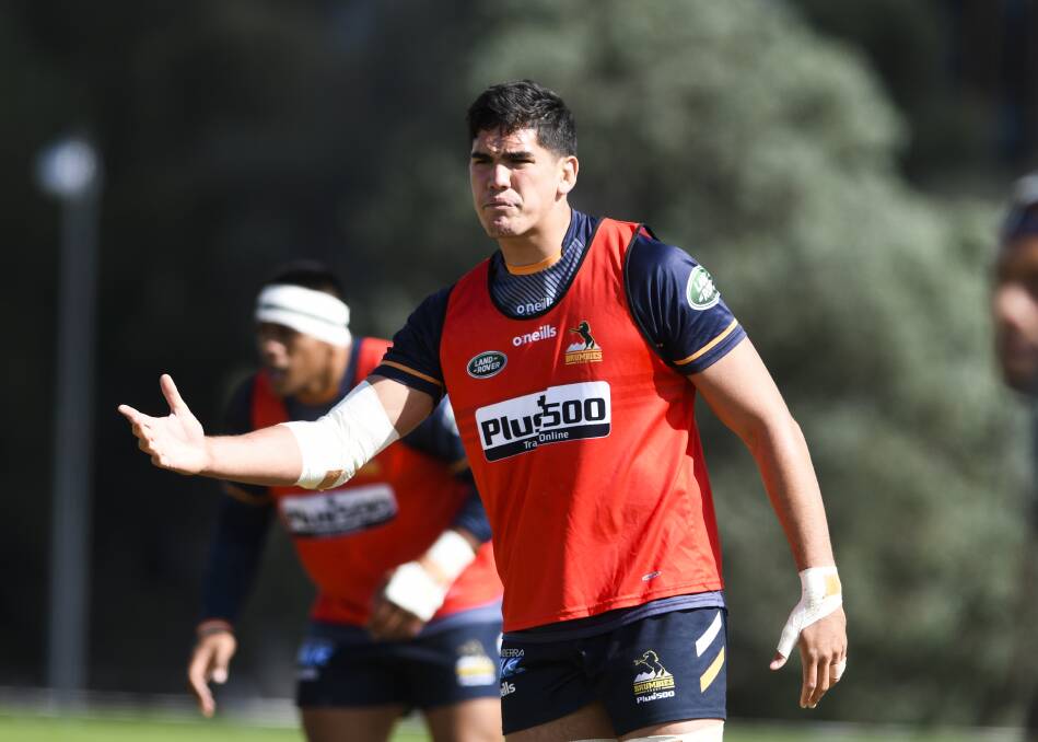 Darcy Swain was one of the Brumbies affected by mumps. Picture: Dion Georgopoulos