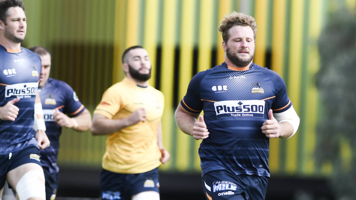 Brumbies hooker James Slipper says Josh Mann-Rea's injury is driving the group. Photo: Dion Georgopoulos