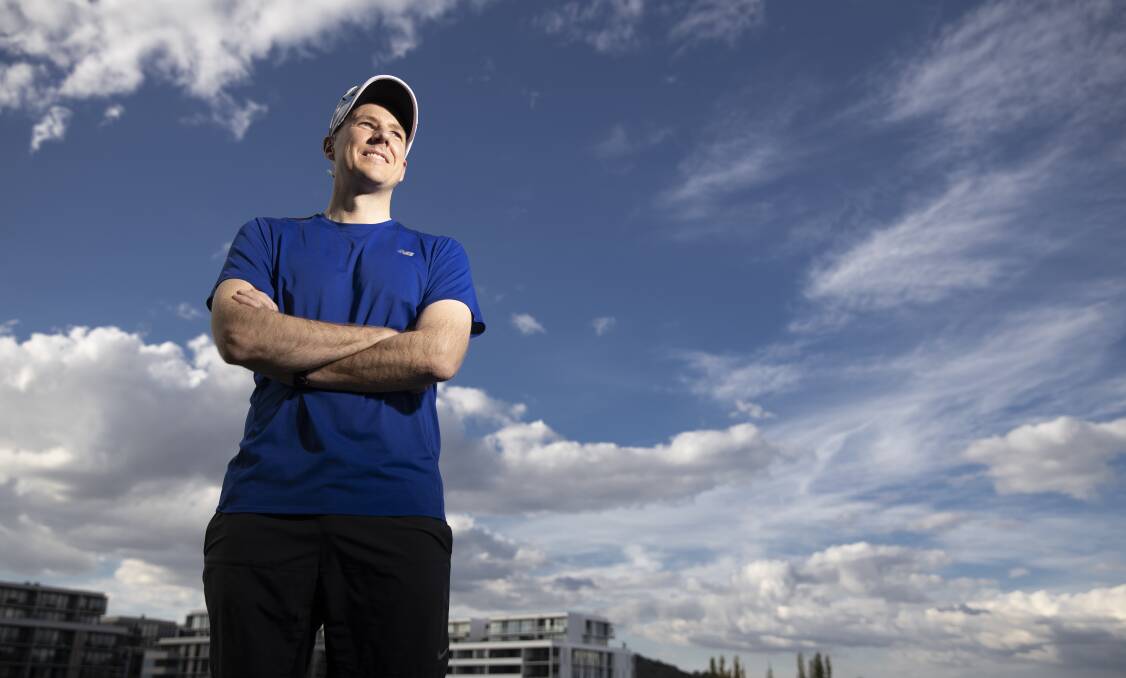 Mark Porter is marking turning 42 by running his first marathon as part of The Canberra Times Australian Running Festival on April 14. Photo: Sitthixay Ditthavong