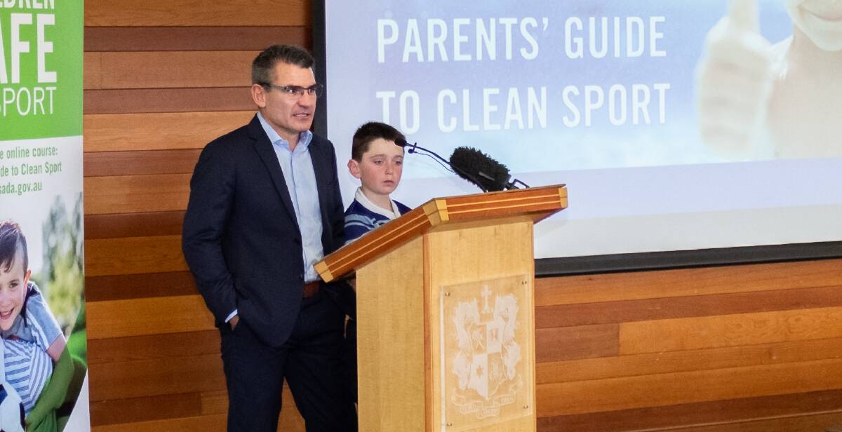 ASADA CEO David Sharpe launched the Parents' Guide to Support Clean Sport as a parent.