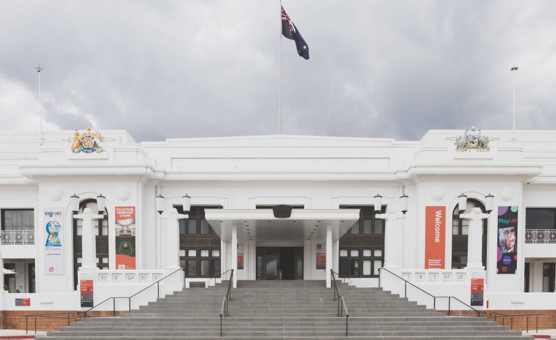 Old Parliament House, just the right colour for a Canberra summer. Picture: Jamila Toderas