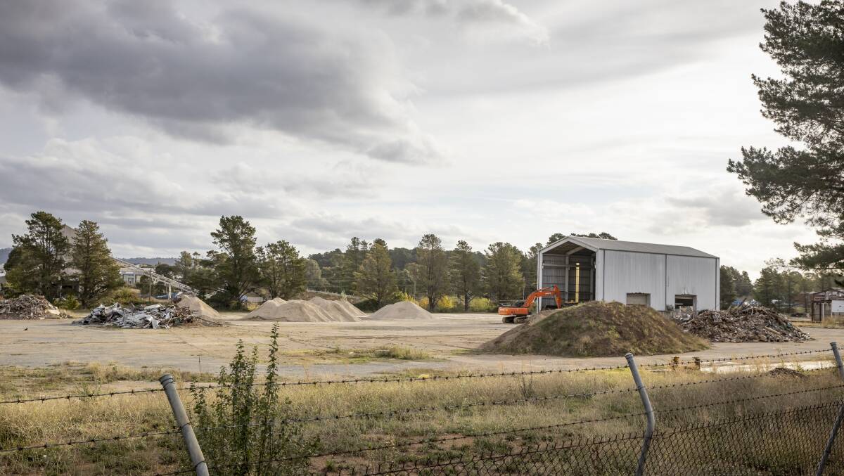 Land at 6-14 Tennant Street, Fyshwick, is now subject to an application for a new waste plant. Photo: Sitthixay Ditthavong