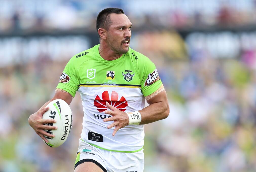 The Canberra Raiders will begin contract negotiations with Jordan Rapana. Picture: NRL Photos