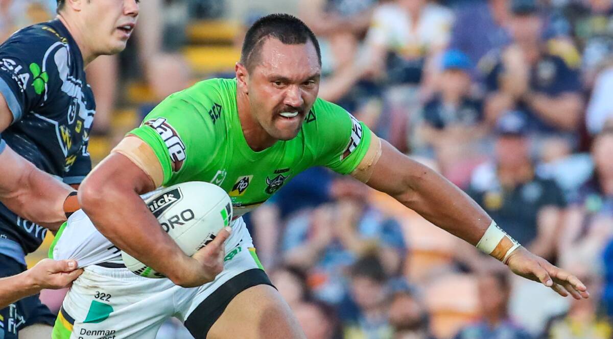 Jordan Rapana has long been a star on the flank for Canberra. (AAP Image/Michael Chambers)
