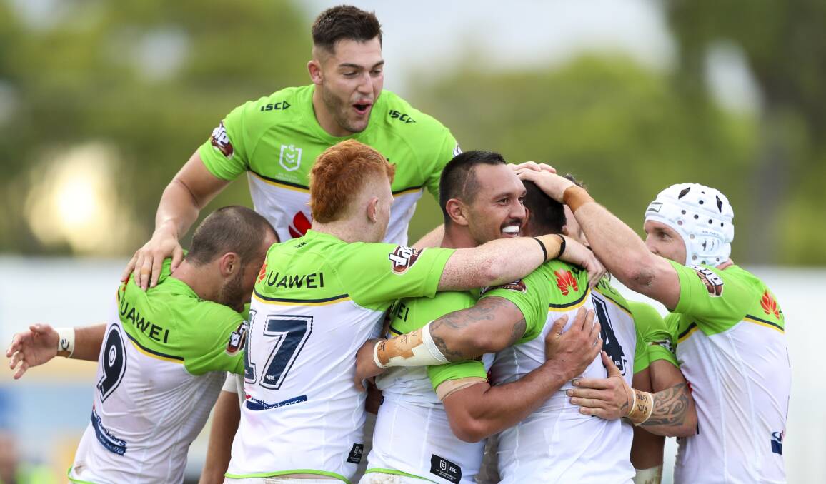 History teaches the Raiders to be wary of the hype surrounding the start of the 2019 campaign. Photo: Dave Acree/NRL Photos