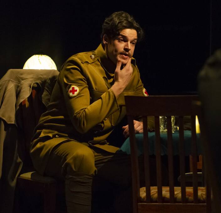 Alexander Hoskison as a World War I soldier in Queers. Photo Janelle McMenamin.