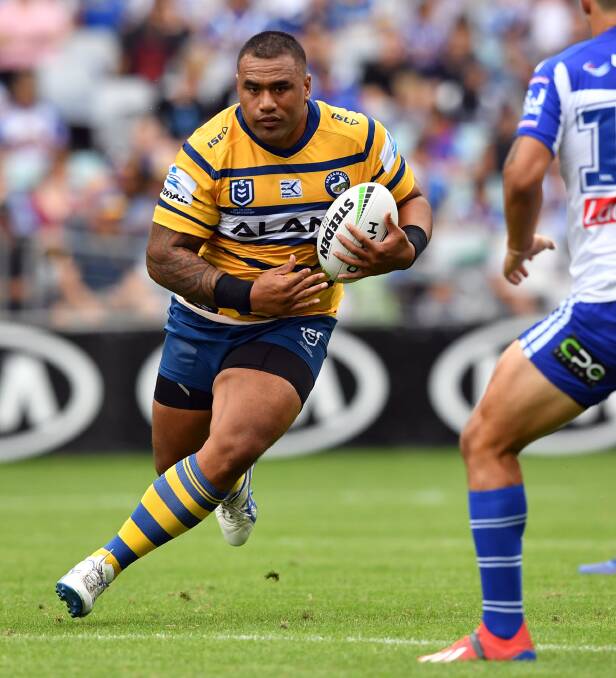 Former Raider Junior Paulo will face his old team when he takes to the field for the Eels on Sunday. Photo: NRL Imagery