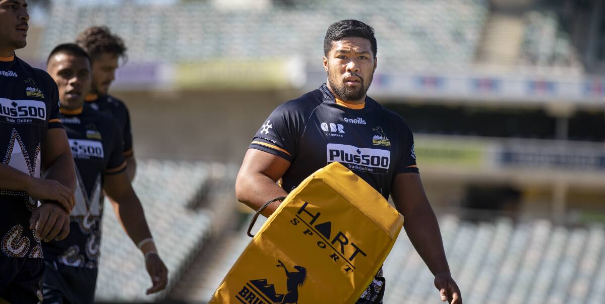 Folau Fainga'a returns for the Brumbies this week.. Photo: Sitthixay Ditthavong