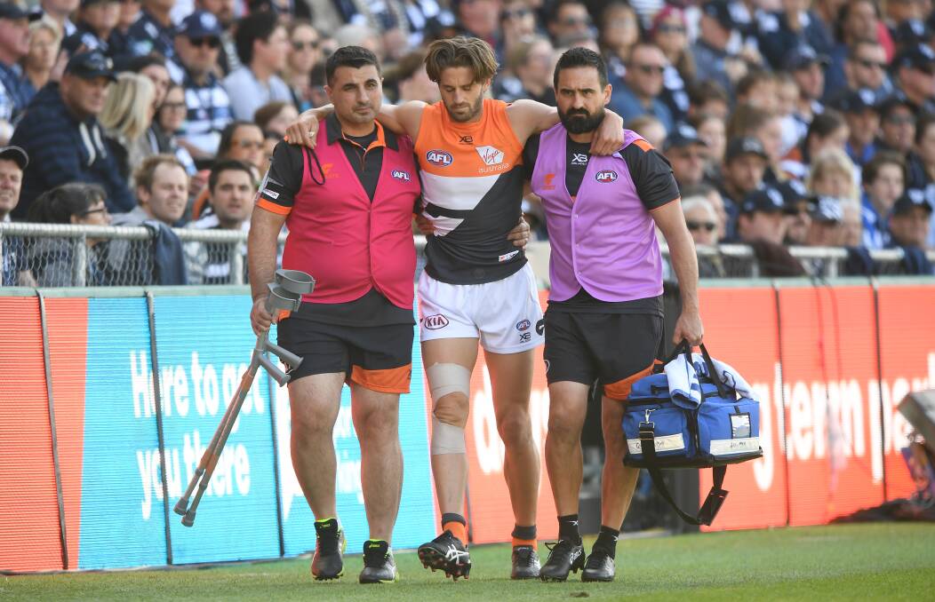 Hopper will look to learn as much as he can off co-captain Callan Ward while he's recovering from his knee reconstruction. Photo: AAP Image/Julian Smith