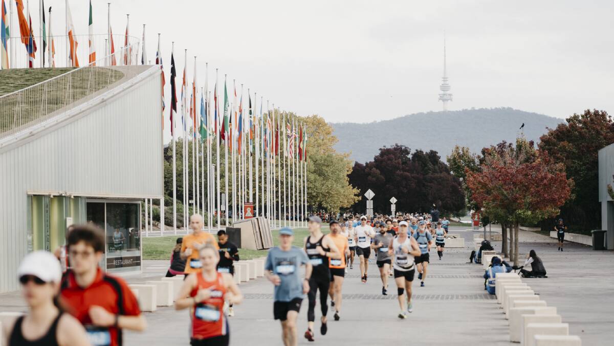 More than 7100 competitors raced in Canberra over the weekend. Photo: Dion Georgopoulos