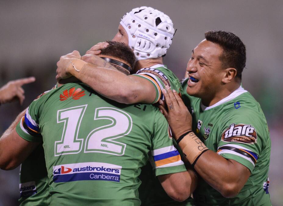 The Canberra Raiders are surging up the ladder. Photo: AAP Image/Rohan Thomson