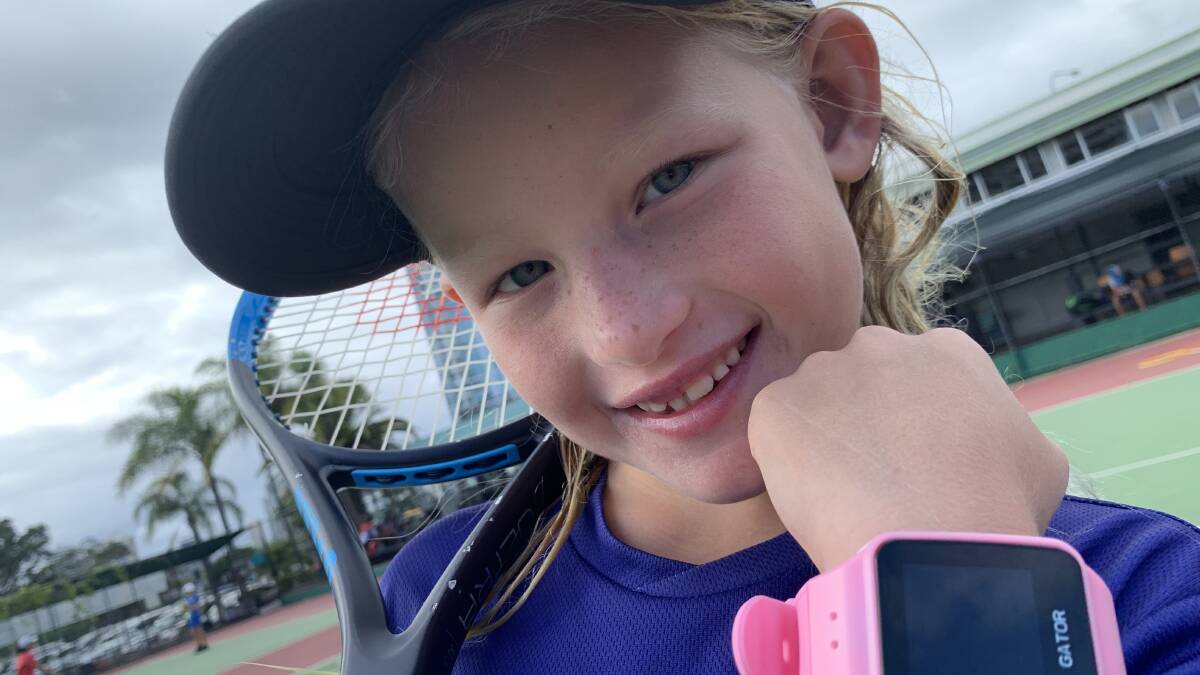 Australian security researcher Troy Hunt's 6-year old daughter Elle with a TicTocTrack smartwatch. Photo:Troy Hunt.