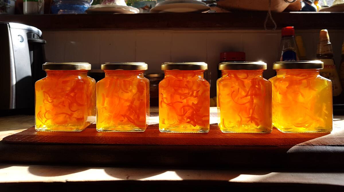 Jars of Reuben Kooperman's Seville orange marmalade. Photo: Supplied