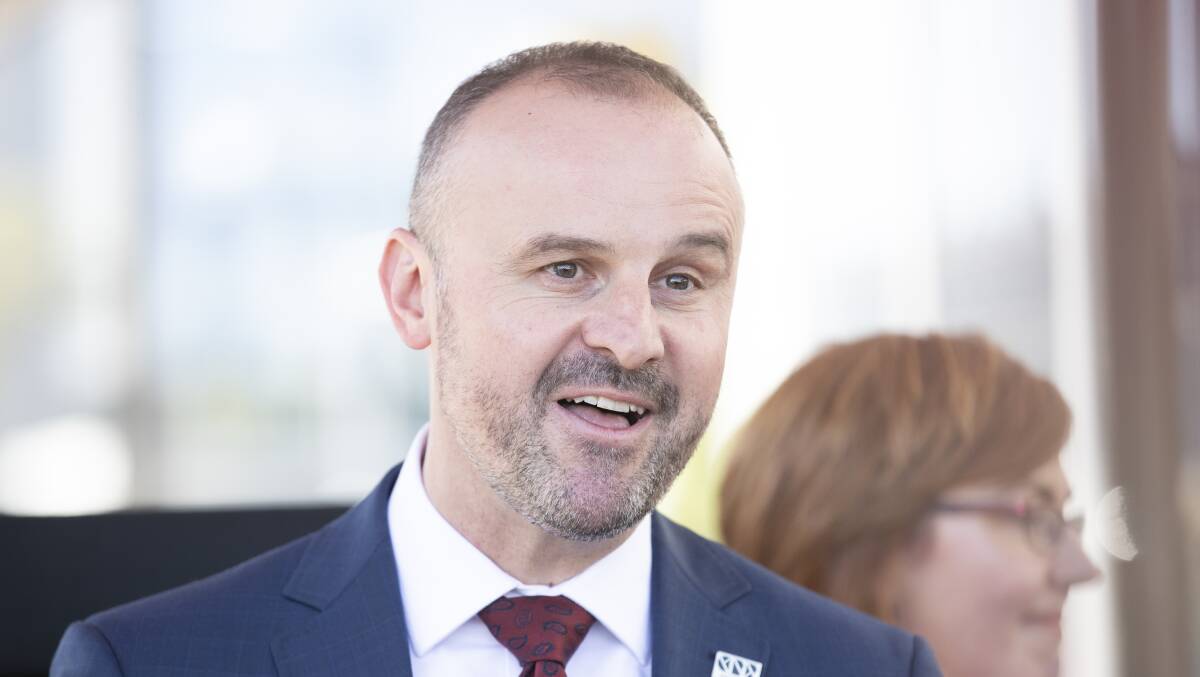 ACT Chief Minister Andrew Barr. His government's tax reform has seen rates rise more than 130 per cent since it began in 2012, as stamp duty is abolished over 20 years. Picture: Sitthixay Ditthavong